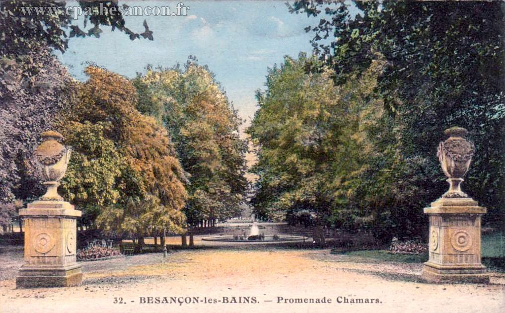 32. BESANÇON-les-BAINS. - Promenade Chamars.